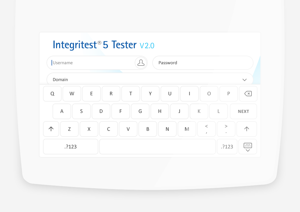 Millipore IT5 Login with Keyboard