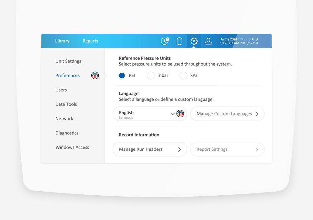 Millipore IT5 Preferences
