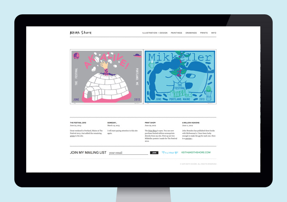 Keith Shore Homepage