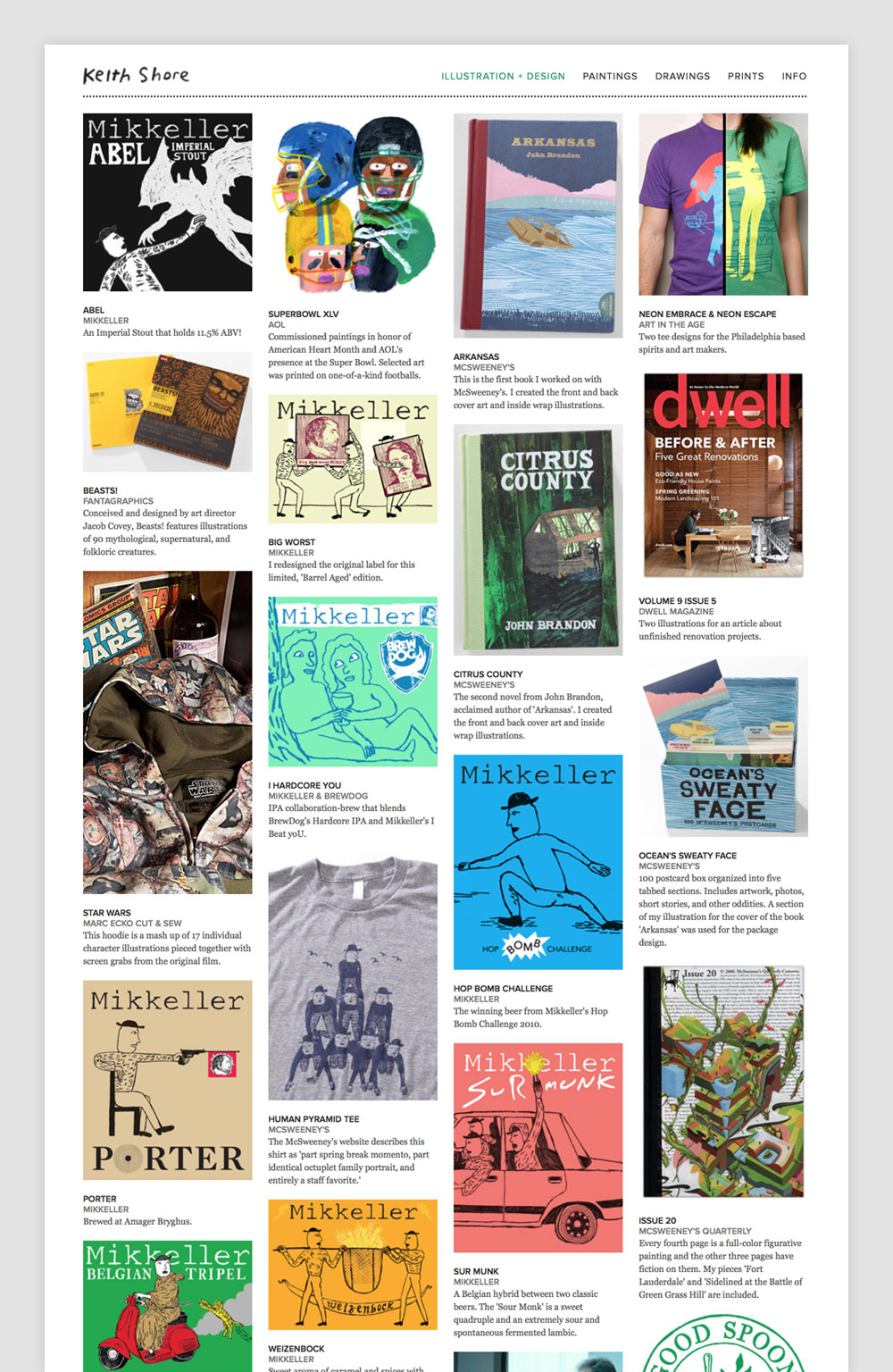 Design + Illustration Page